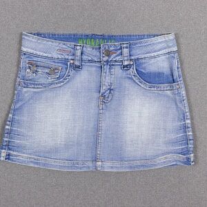 Hydraulic Y2K Denim Mini Skirt